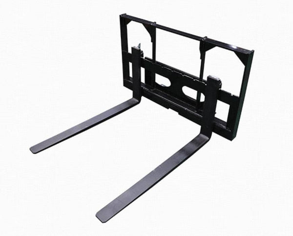 Labadi Engineering Forklift Attachment with Adjustable Forks on a Forklift for Material Handling
